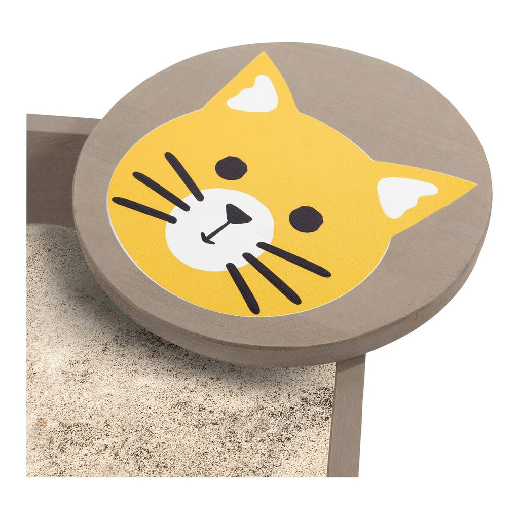 Sandkasse Wild 120x120x20 cm med tildekking i sypresstre - MUDDY BUDDY