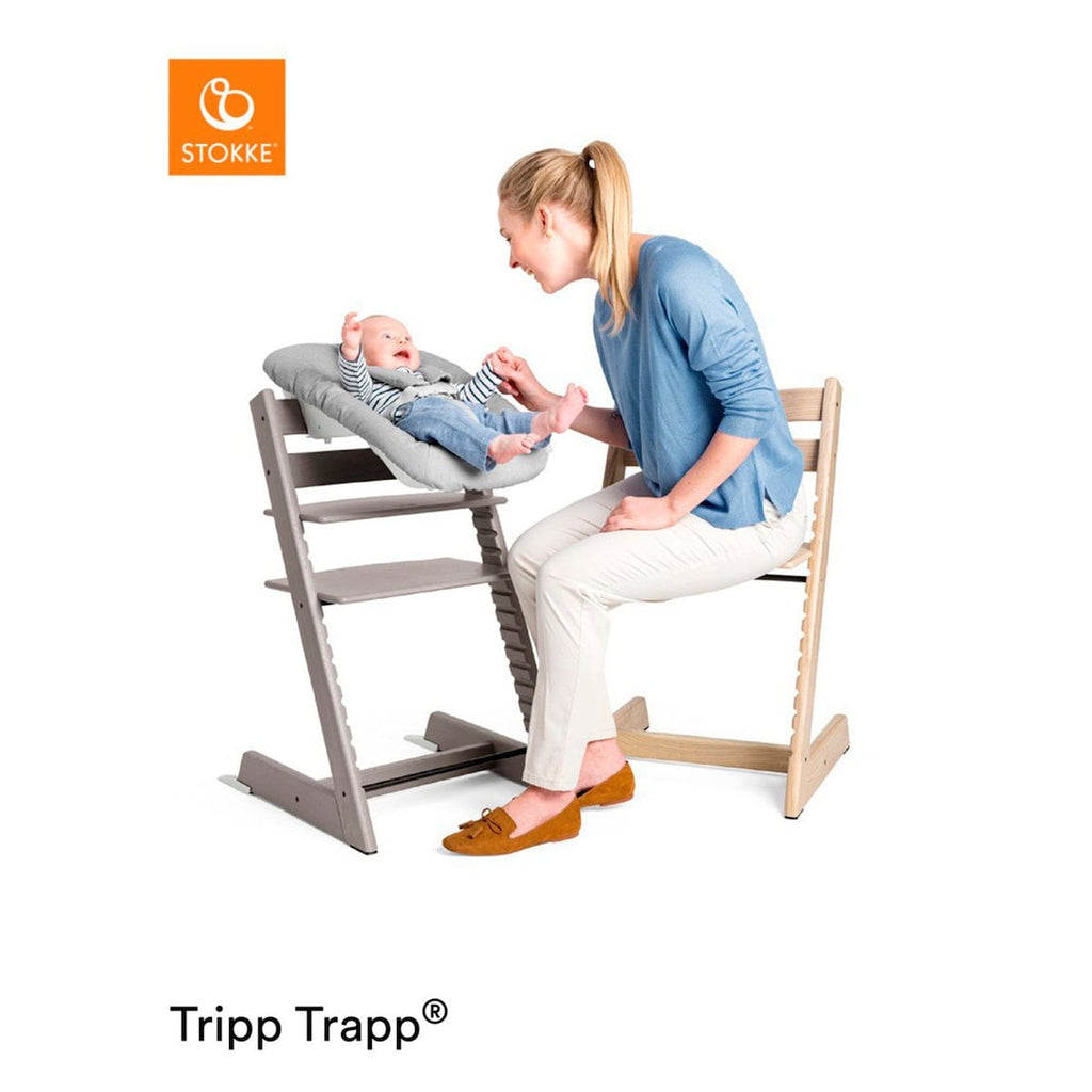 Tripp Trapp barnestol med newborn-sett og babysett, bøk - Stokke