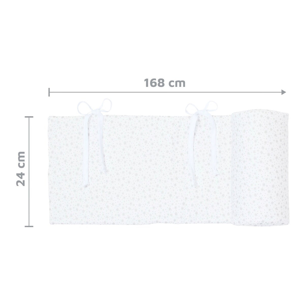 Sengebeskytter i økologisk bomull for bedside-seng 34x180 cm - babybay