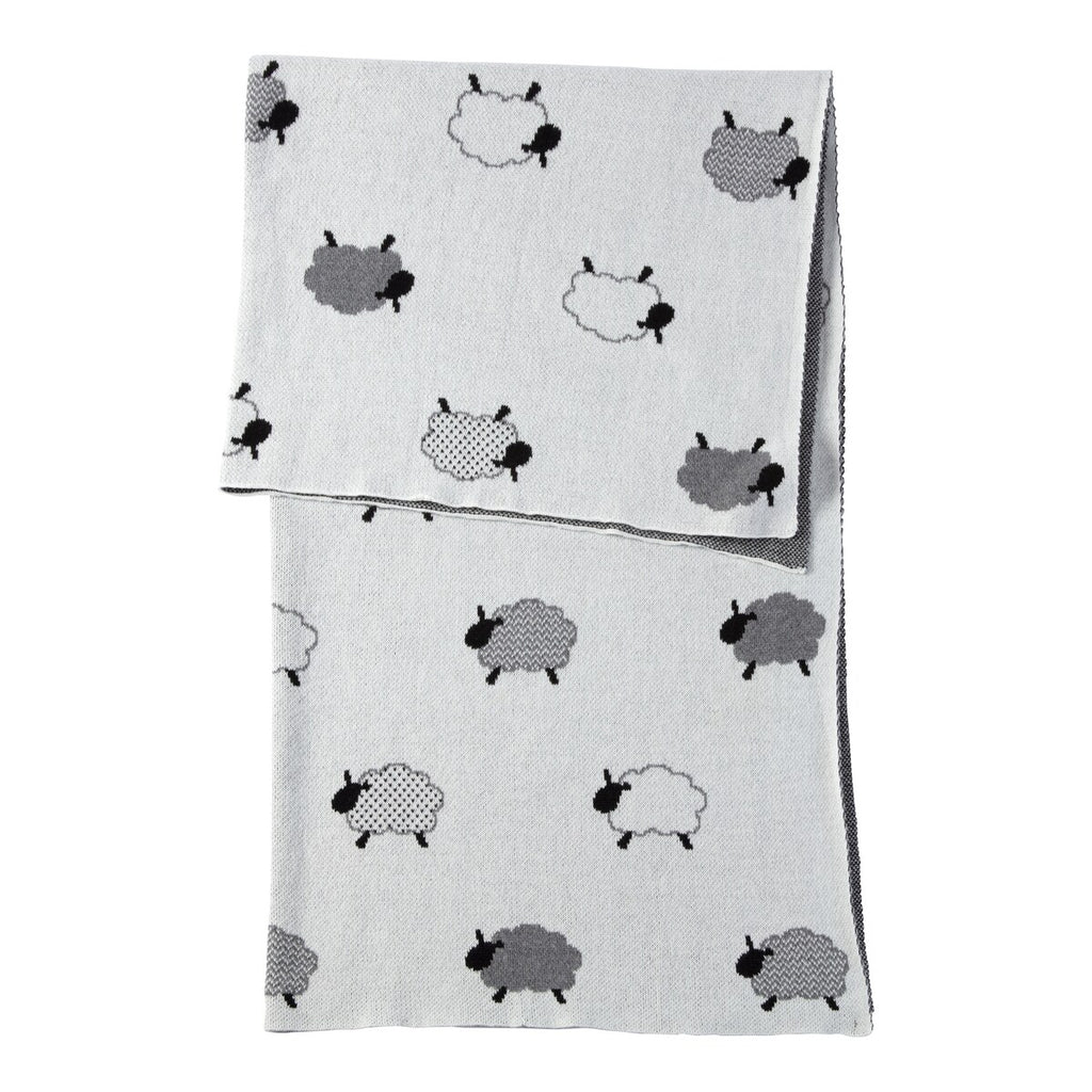 Strikket babyteppe bomull 80x100 cm - BORNINO HOME
