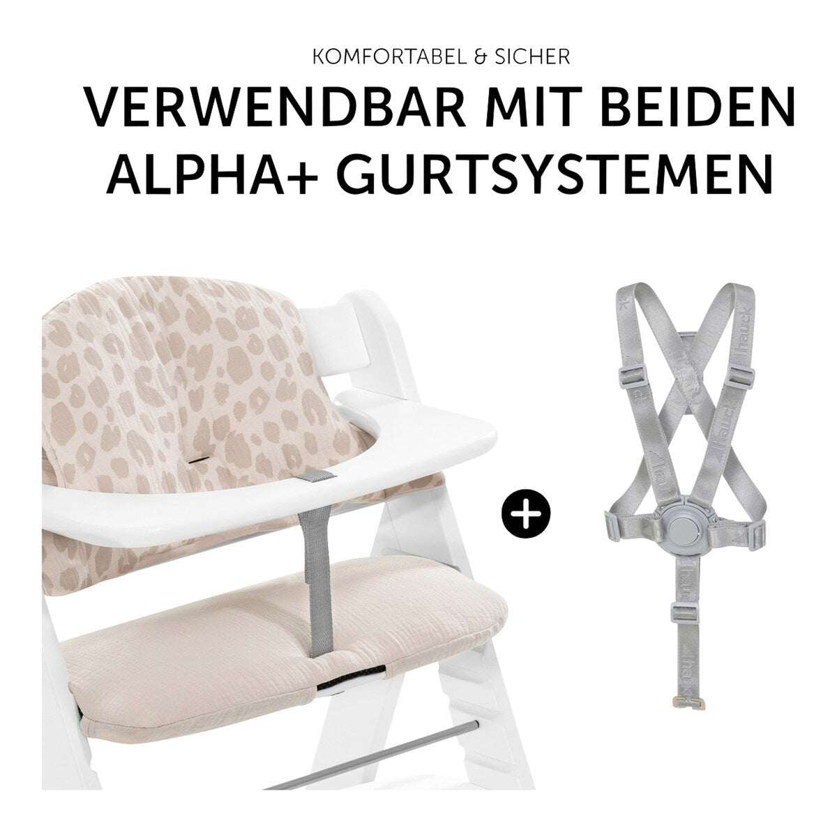 Sittepute Select musselin for Alpha+ barnestol, 2-delt - Hauck