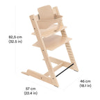 Tripp trapp-stol i eik med babysett fra 6 mnd - Stokke