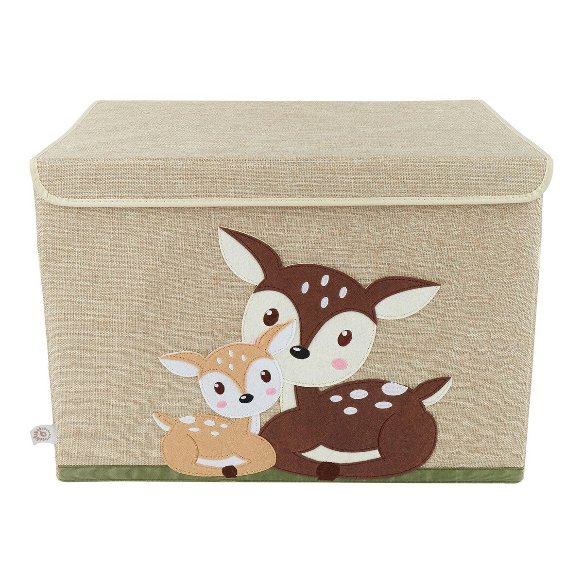 Oppbevaringskiste med lokk 36x51x36 cm polyester - Bieco