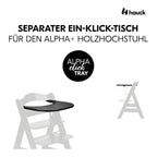 Spisebrett Alpha Click Tray i plast fra 6 mnd 44x46 cm - Hauck