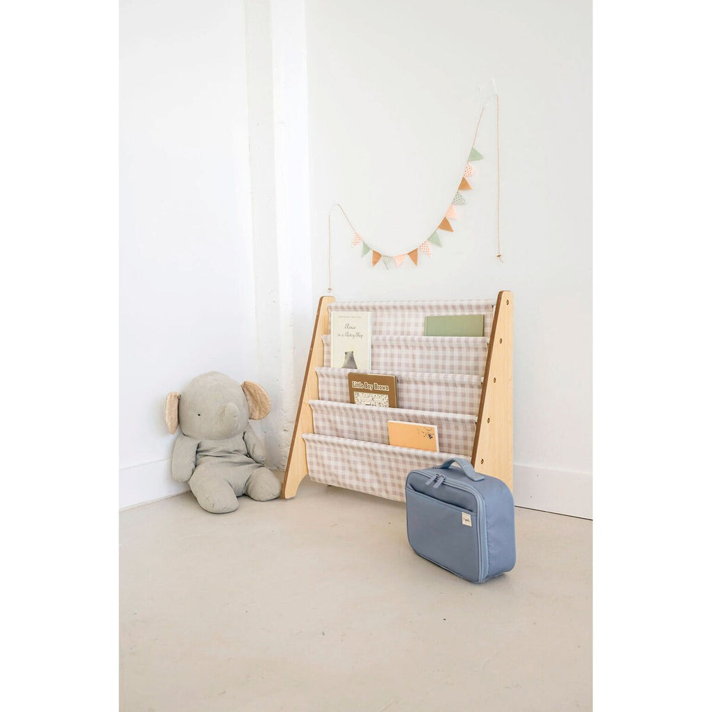 Bokhylle med 4 lommer resirkulert polyester 62x61 cm - 3 sprouts