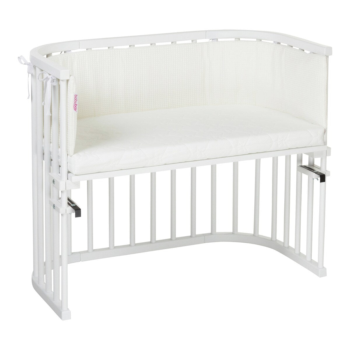 Sengebeskytter vaffelpiké for babybay Maxi/Boxspring/Comfort 168x23 cm - babybay