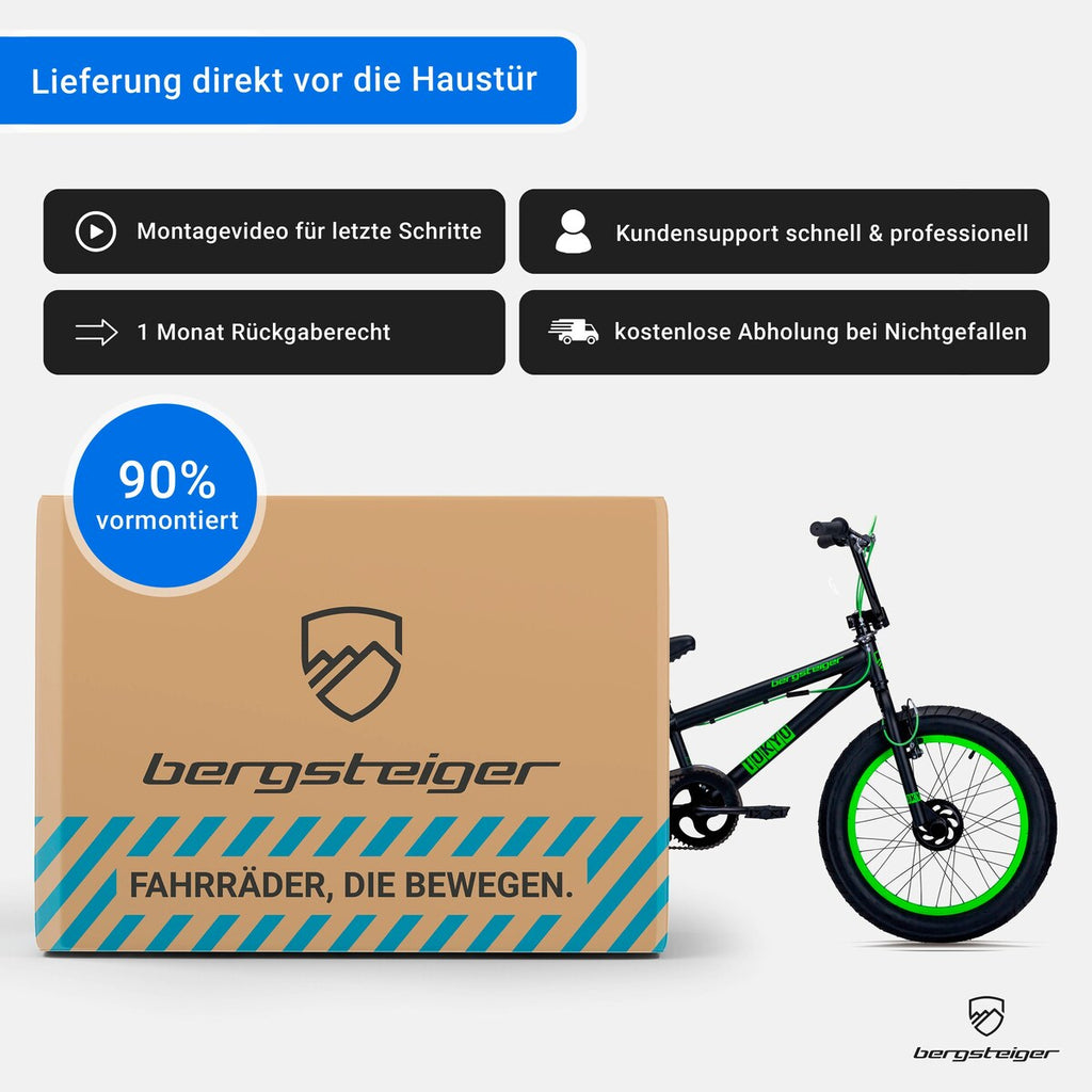 BMX-sykkel Tokyo 20 tommer fatbike med kjedebeskytter - Bergsteiger