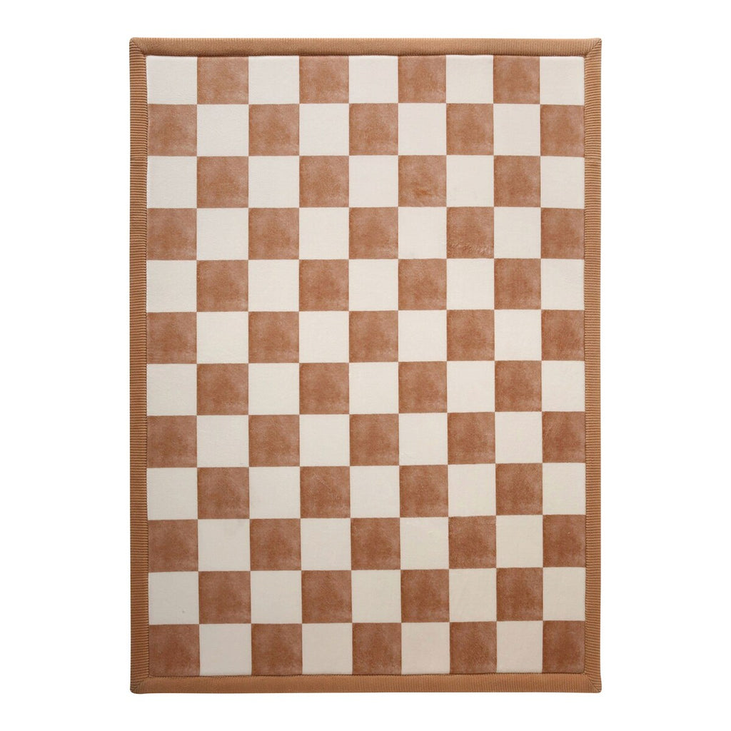Barneteppe med minneskum 150x200 cm korallfløyel - Hakuna Matte