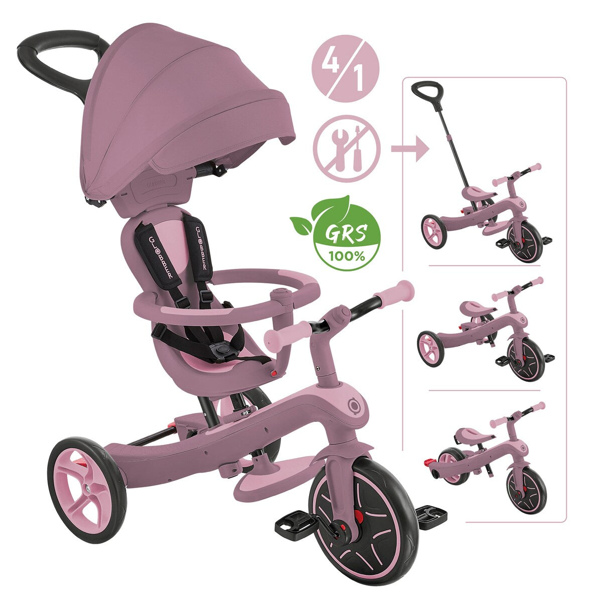 Trehjulssykkel Explorer Trike 4in1 ECO fra 12 mnd - Globber