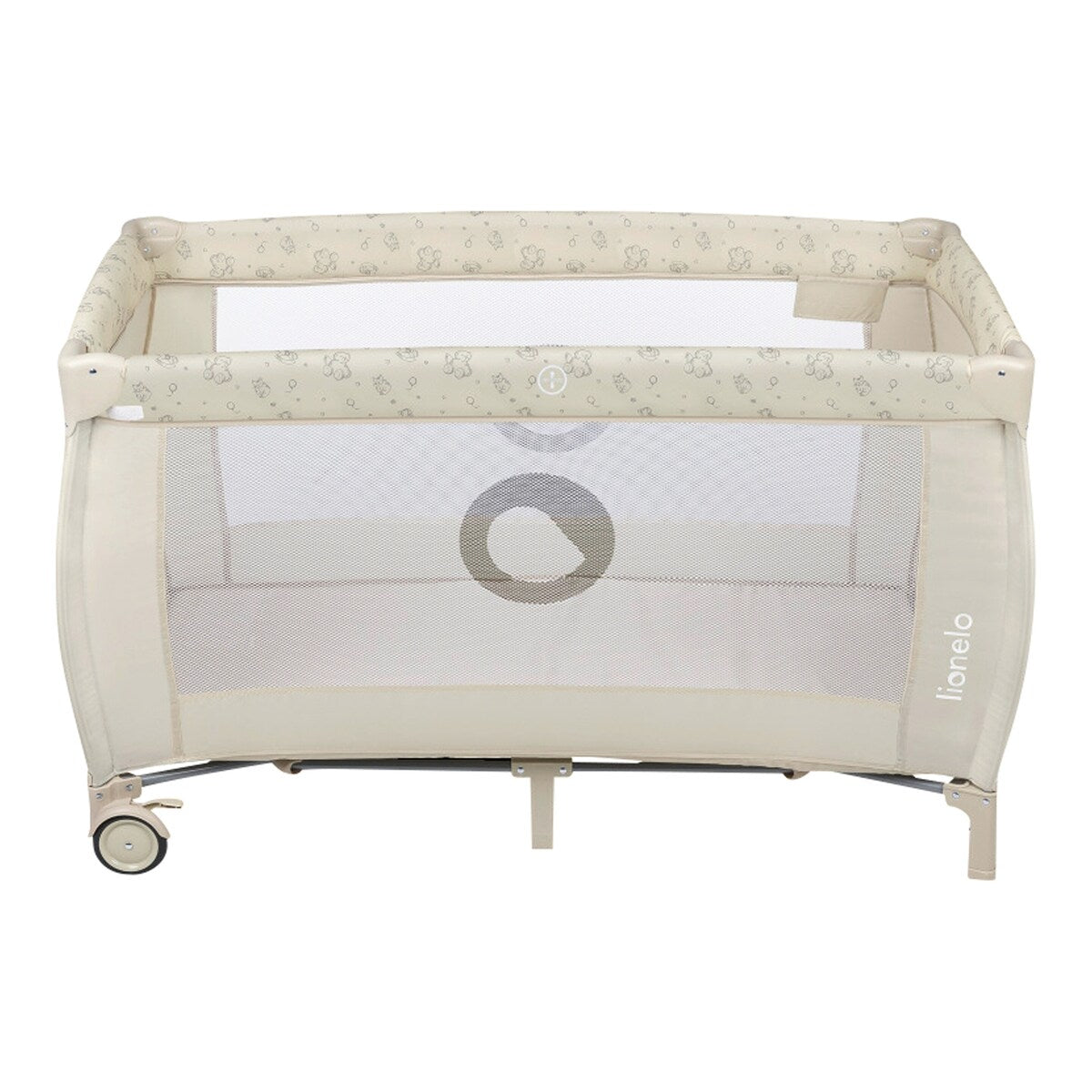 Reiseseng Sven Plus 2-i-1 med stelletopp og baldakin 127x71 cm - Lionelo