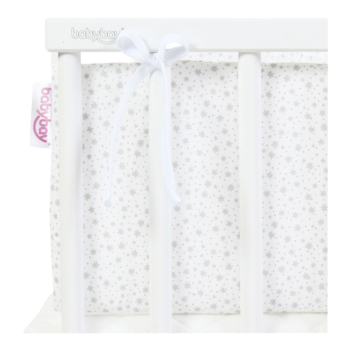 Sengebeskytter i økologisk bomull for bedside-seng 34x180 cm - babybay