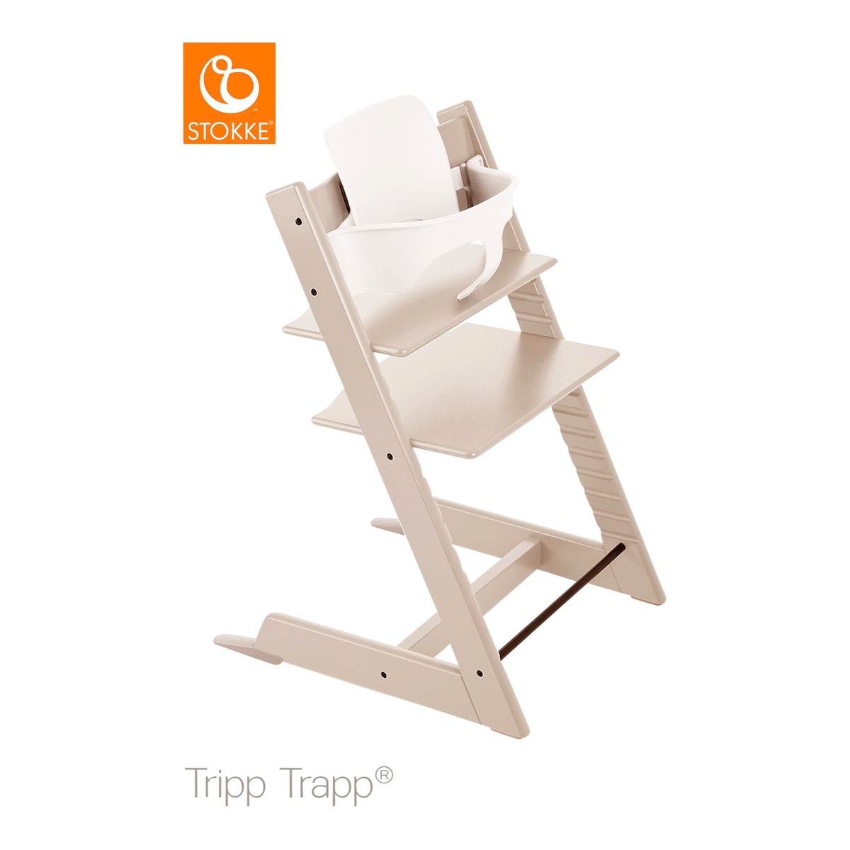 Tripp Trapp pakke i bøk med Newborn Set og Baby Set - Stokke