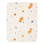 Babyteppe i plysj med andemotiv 75x100 cm - Sterntaler
