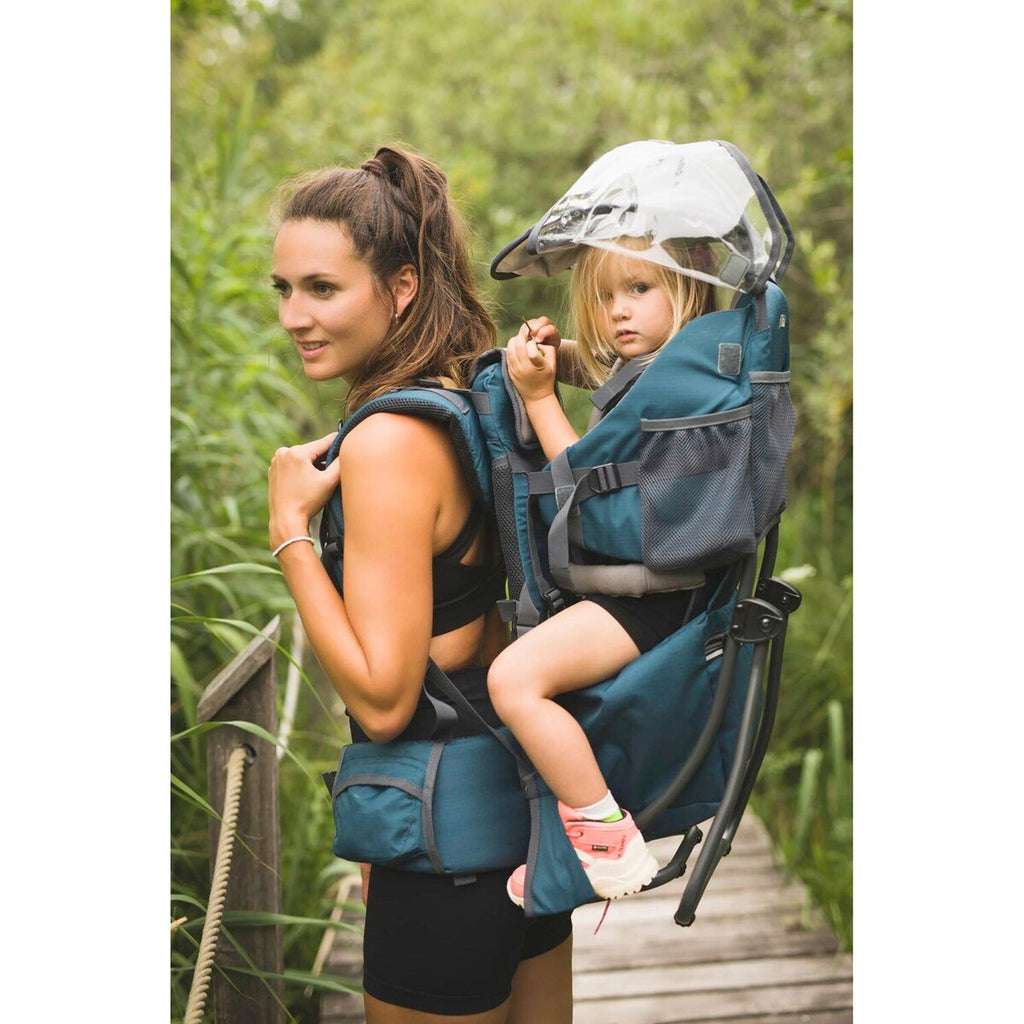 Bærestol for barn Elite med soltak og regntrekk, opptil 18 kg - Fillikid
