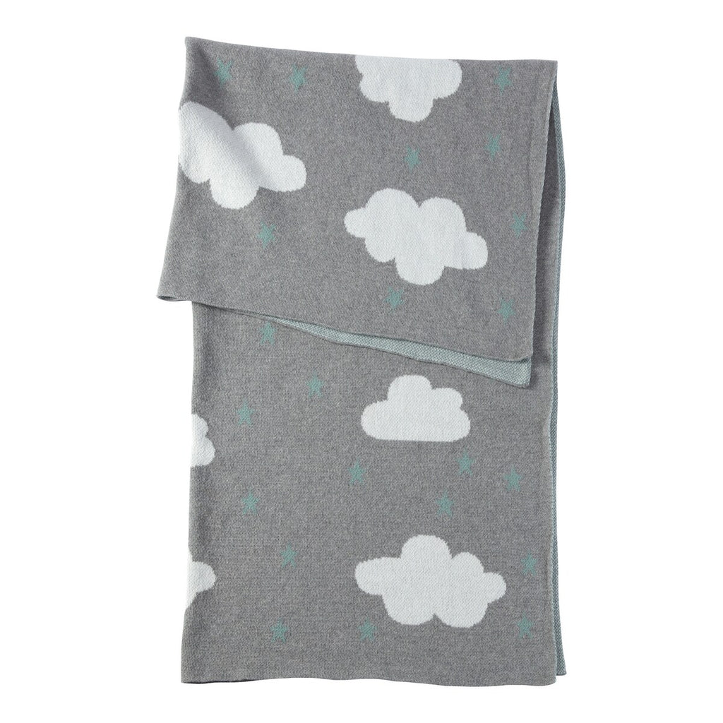 Strikket babyteppe bomull 80x100 cm - BORNINO HOME