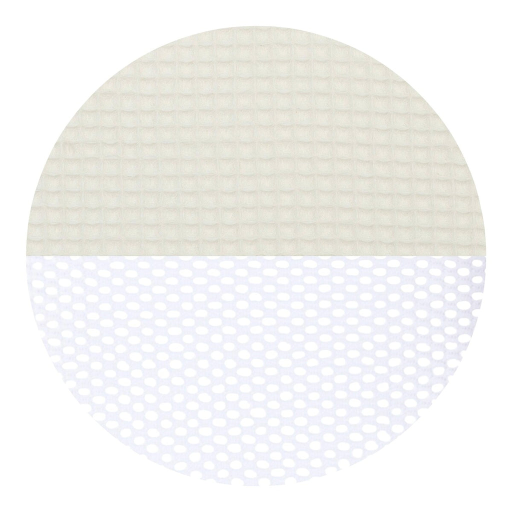 Sengebeskytter mesh-vaffelpiqué 168 x 24 cm bomull - babybay