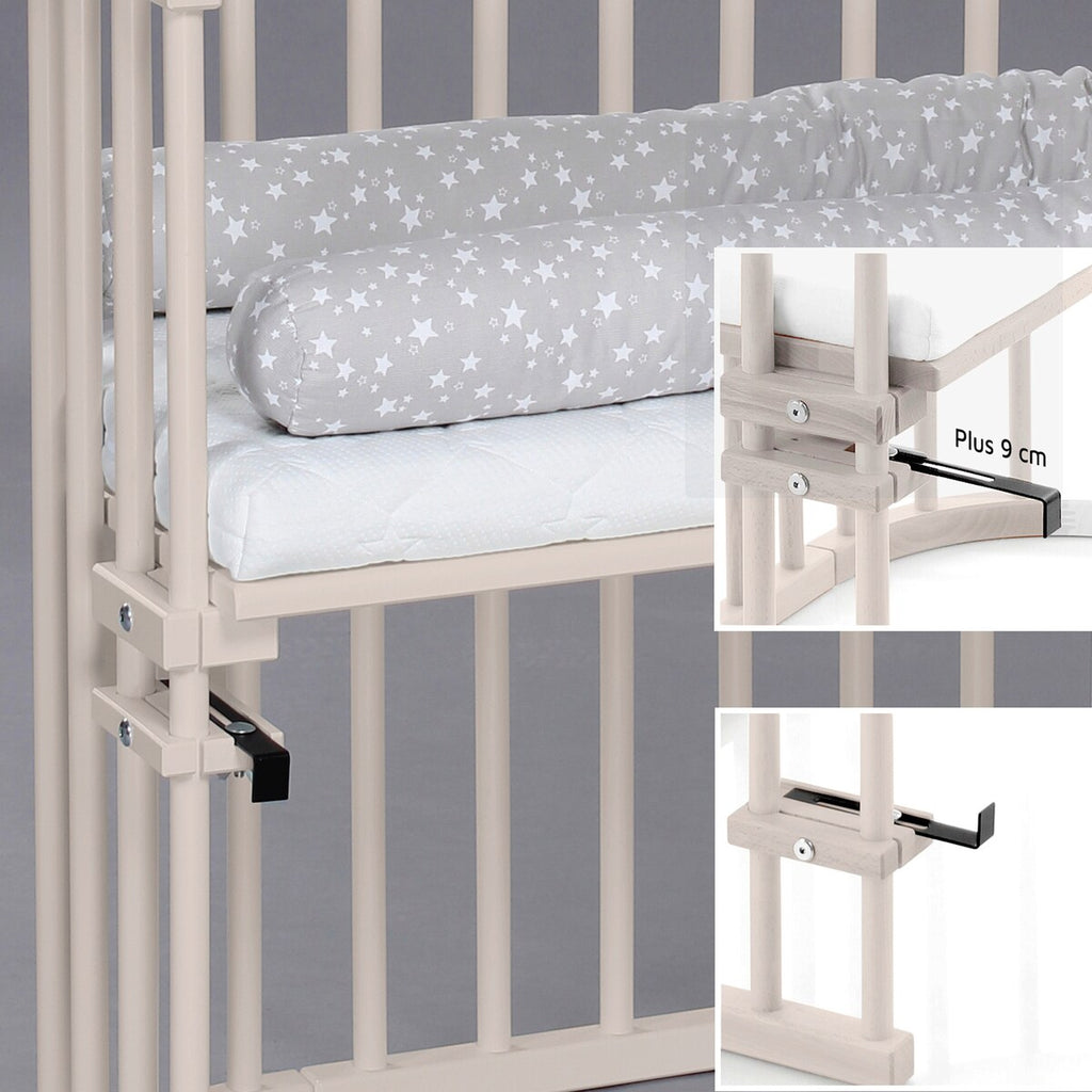 Bedside crib Original 81x43 cm massiv bøk - babybay