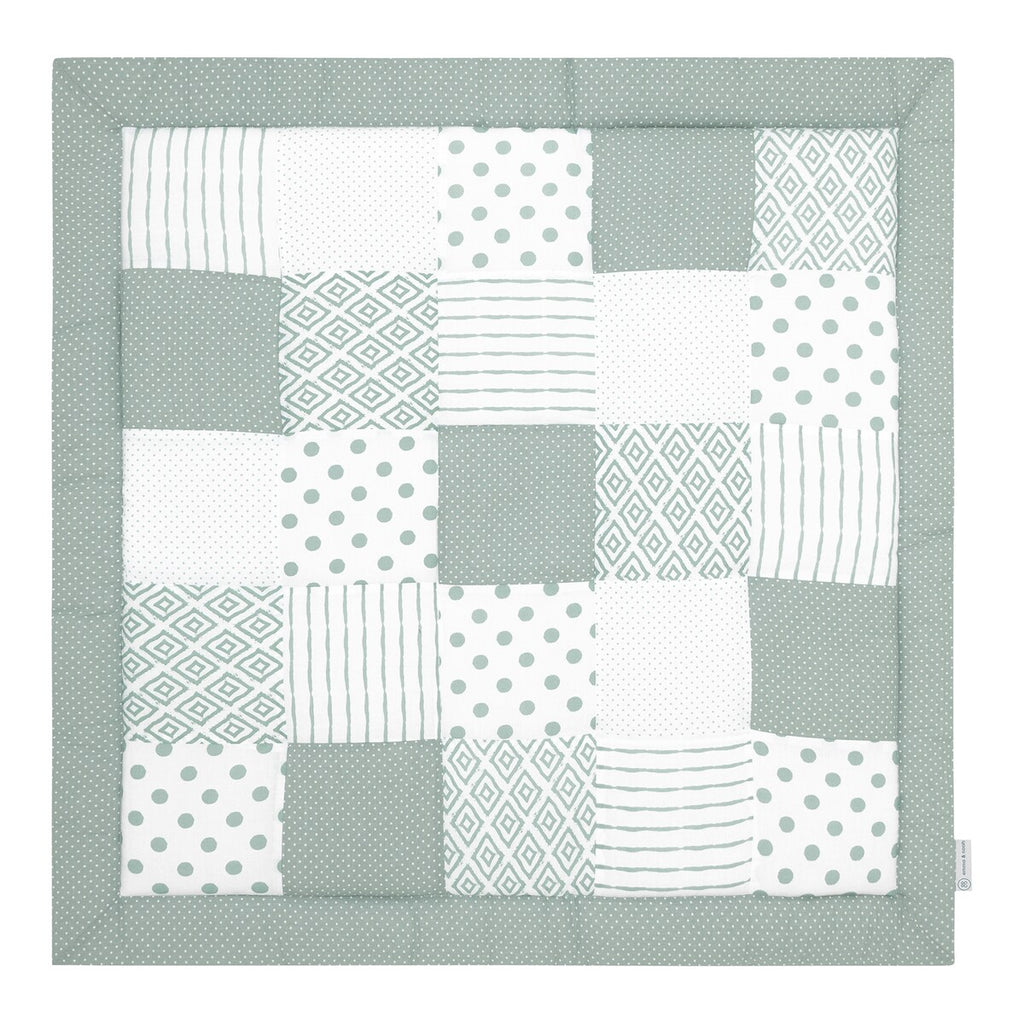 Krableteppe patchwork 200x200 cm bomull - emma & noah