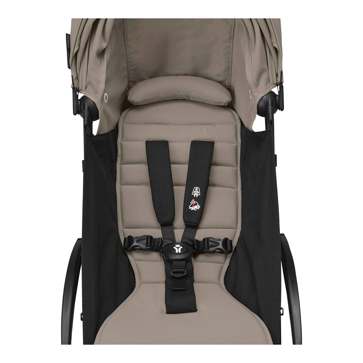 Pakke Tripp Trapp barnestol inkl. YOYO3 stell svart & tekstilsett 6+ taupe - Stokke