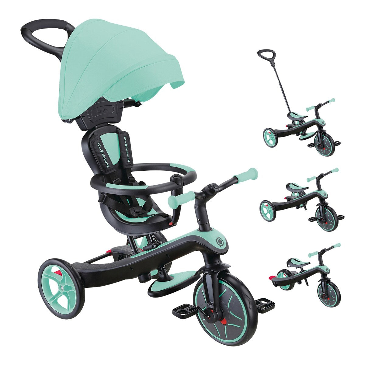 Trehjulssykkel Explorer Trike 4-i-1 fra 12 mnd - Globber