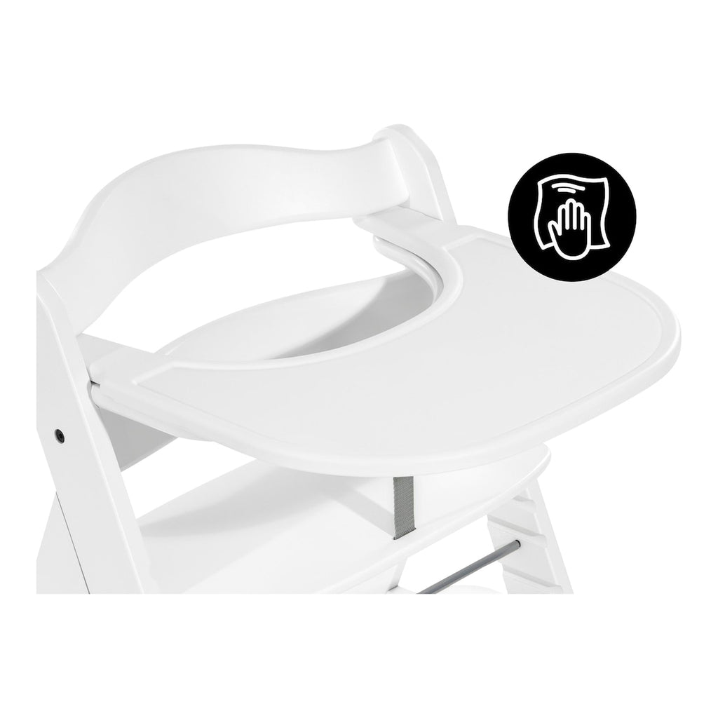 Spisebrett Alpha Click Tray i plast fra 6 mnd 44x46 cm - Hauck