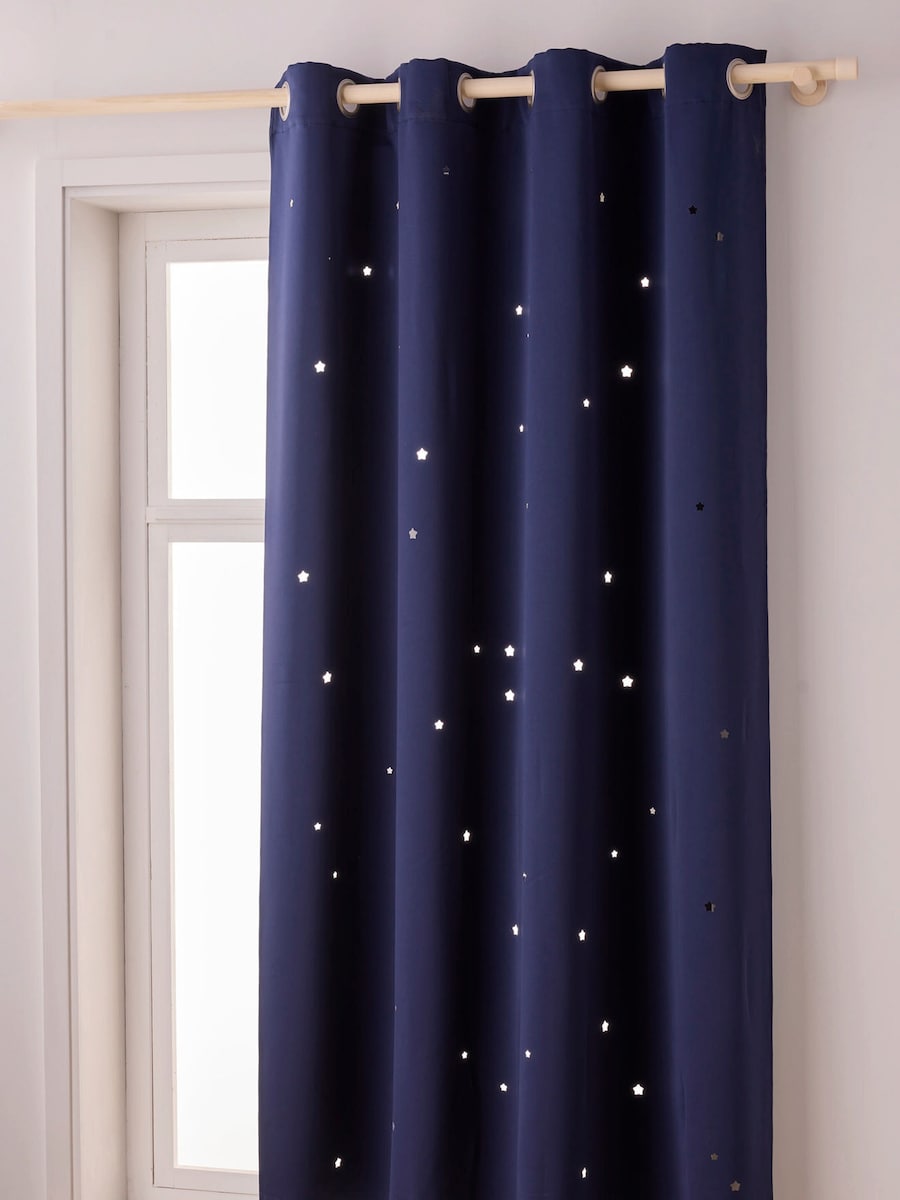 Mørkleggingsgardin med utstansede stjerner polyester - Vertbaudet