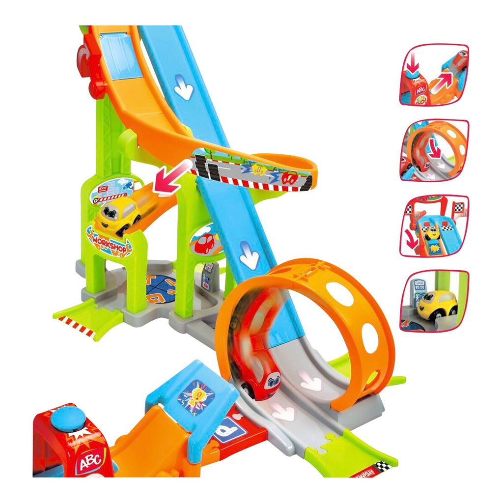 Detalj av looping på ABC Jays Jump N Fun Tower bilbane