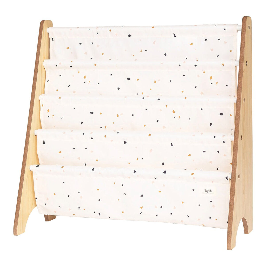 Bokhylle med 4 lommer resirkulert polyester 62x61 cm - 3 sprouts