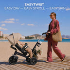 Trehjulssykkel EASYTWIST 5-i-1 fra 9 mnd, svingbart sete - Kinderkraft