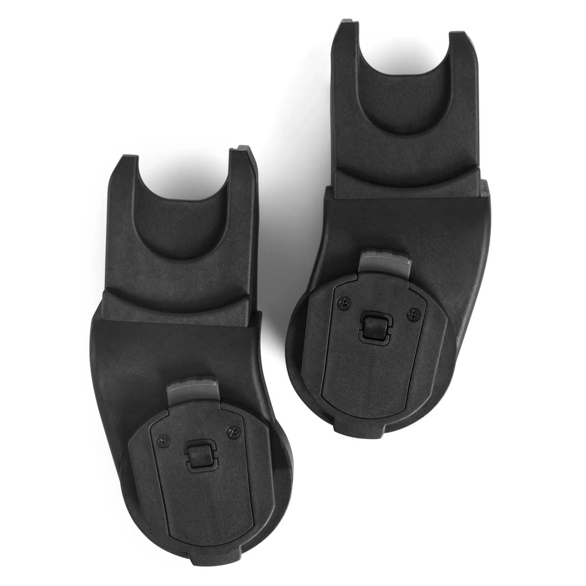 Adapter for babystol fra Maxi-Cosi, Cybex og Joie, svart sett forfra