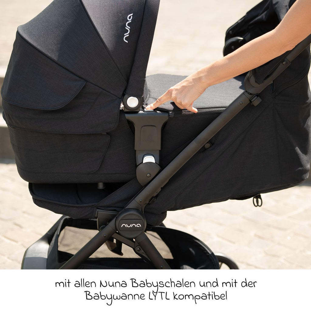 Detalj av adapter for bærebag og babystol til TRVL sportsvogn - Nuna