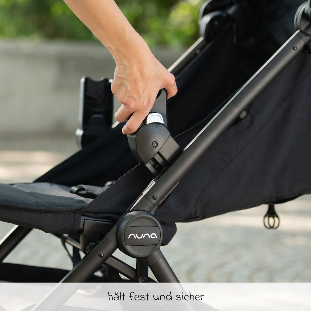 Montert adapter for bærebag og babystol til TRVL sportsvogn - Nuna