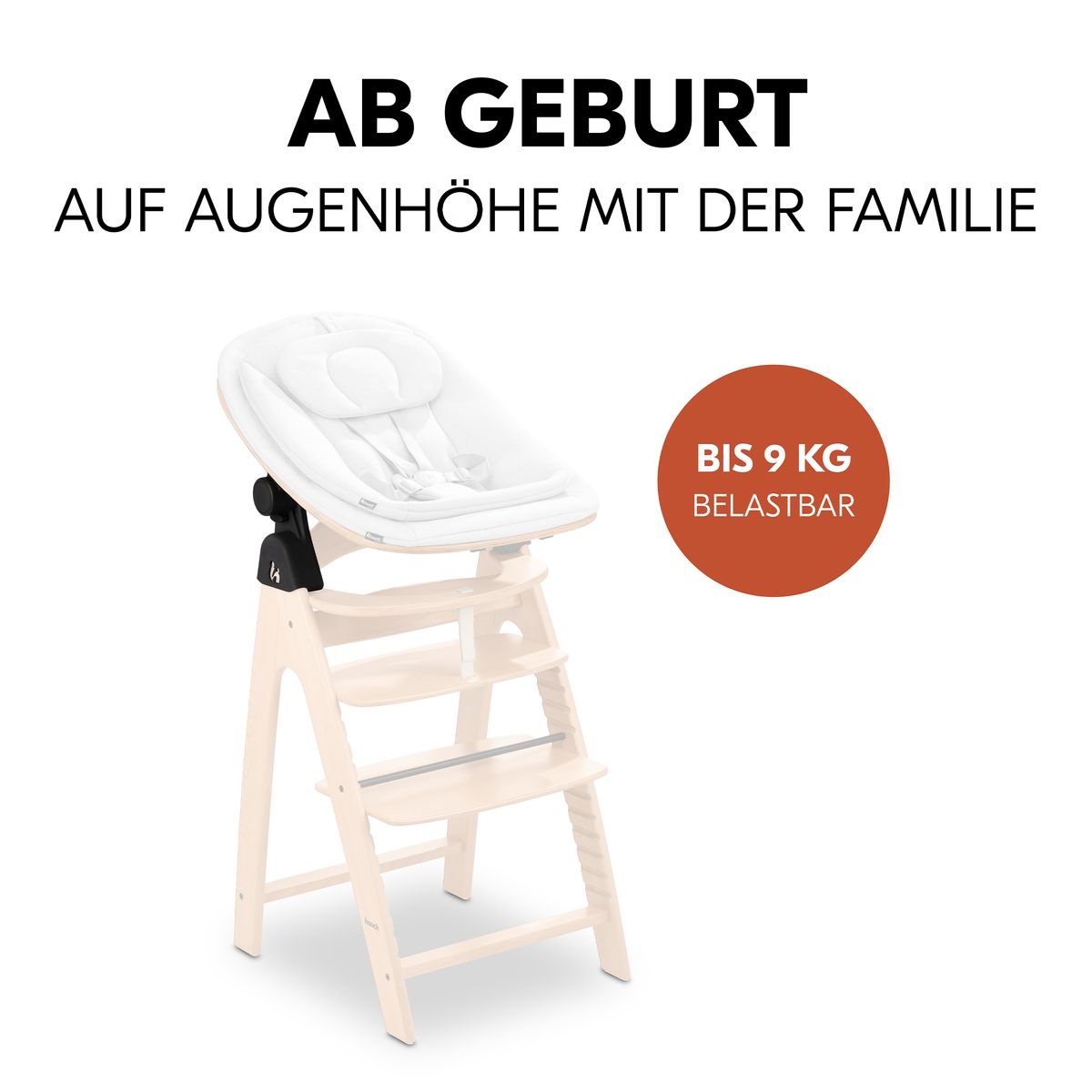 Nærbilde av låsemekanisme på Adapter for Highchair Bouncer Eco til Arketa barnestol svart