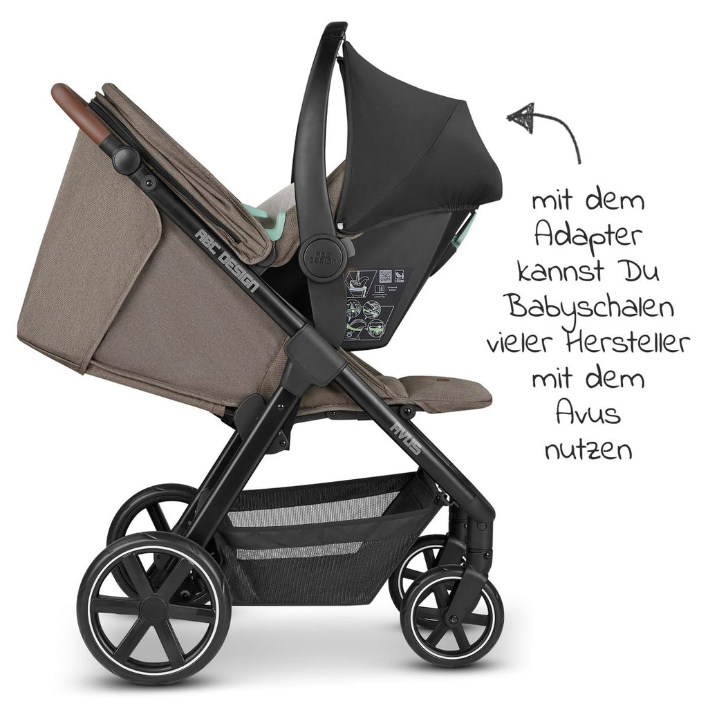 Adapter til babystol for Avus sportsvogn, i-Size - ABC Design bakside