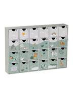 Adventskalender med treleker FSC® 24 figurer bakside
