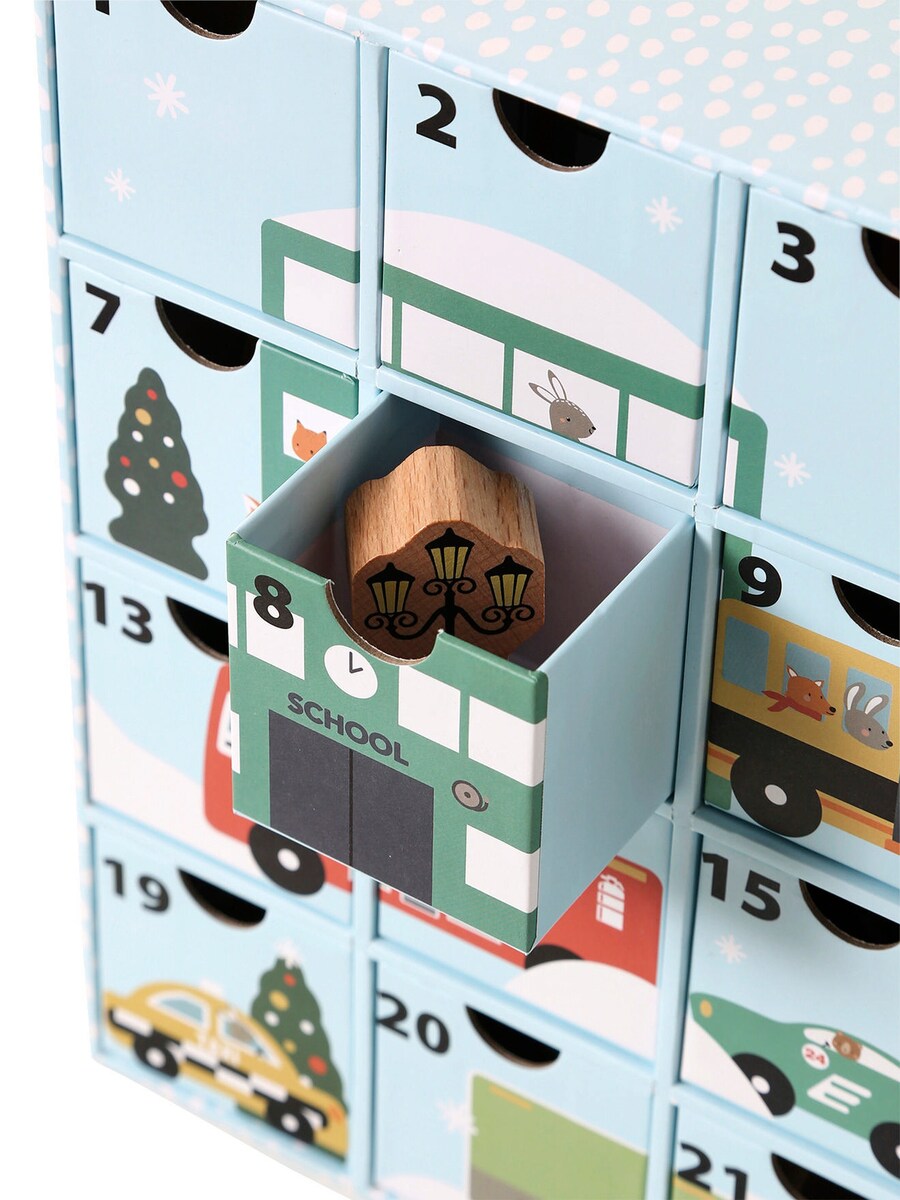 Adventskalender med treleker FSC® 24 figurer - Vertbaudet