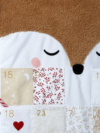 Detalj av gyllent gevir på adventskalender reinsdyr