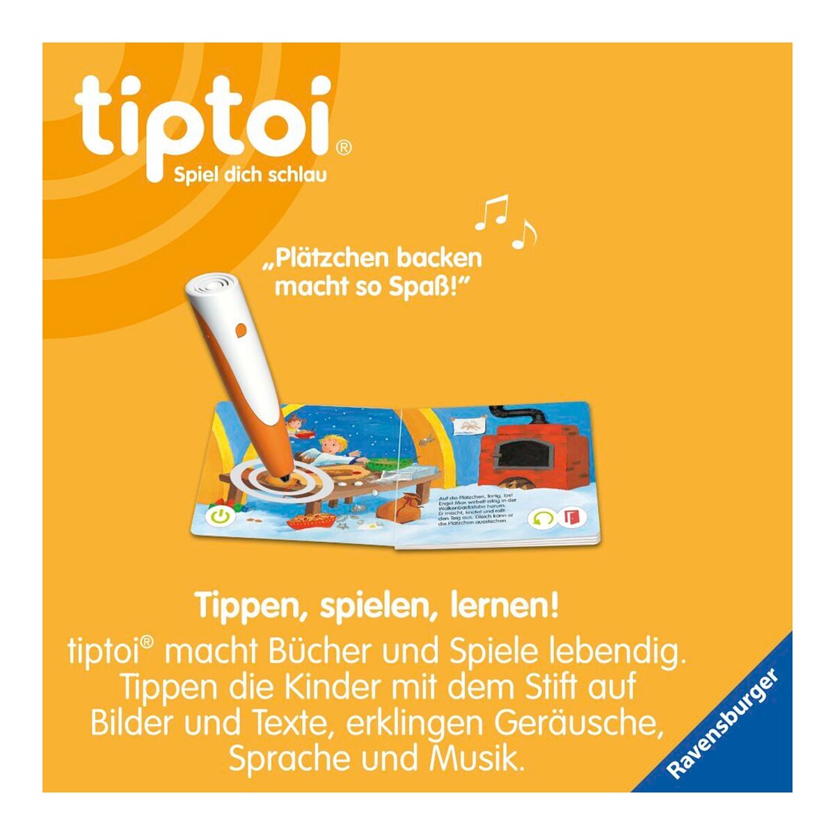 Adventskalender tiptoi® med 24 minibøker detalj