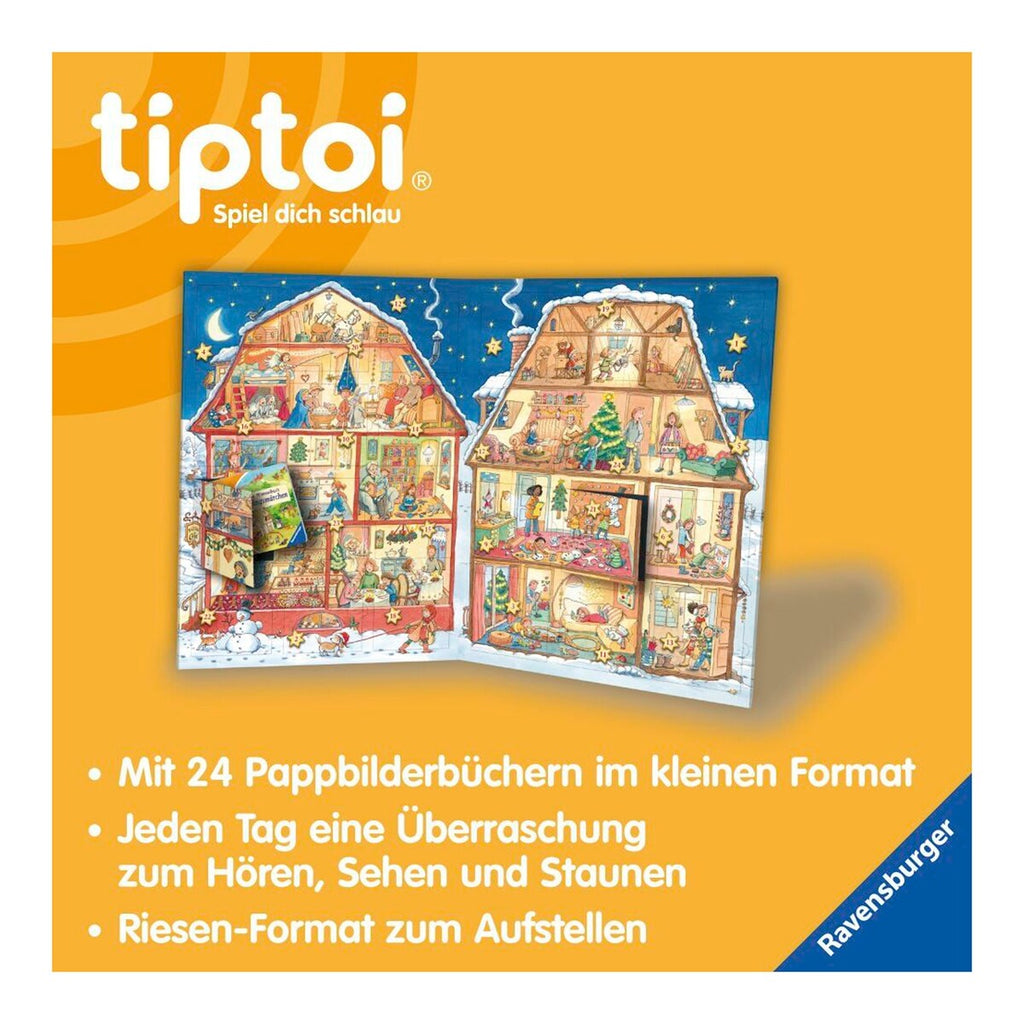 Adventskalender tiptoi® med 24 minibøker montert