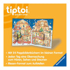 Adventskalender tiptoi® med 24 minibøker montert