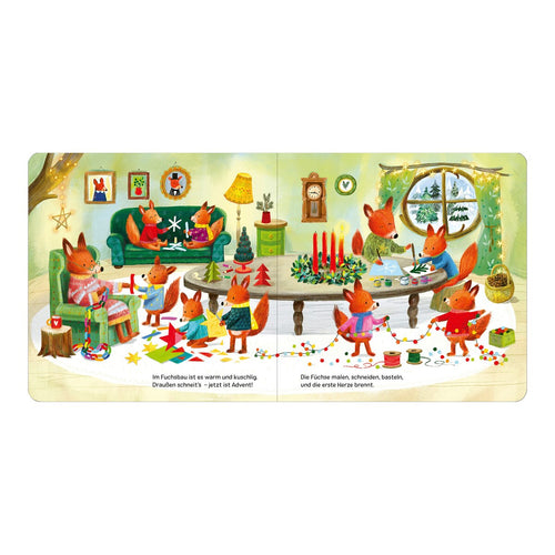 Adventskalenderbok for de minste fra 2 år arsEdition utbrettet dobbeltside