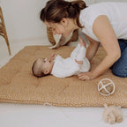 Krableteppe 120x120 cm økologisk bomull med trykk - Emma & Noah