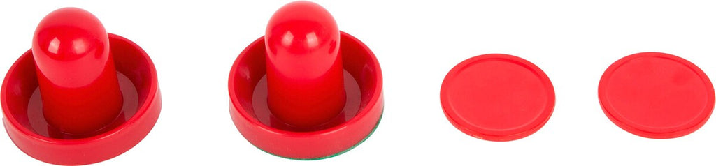 Nærbilde av Air-hockey bordspill med 12V vifte og tilbehør