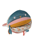 Aktivitetsball i stoff Retro Flower 20 cm forfra