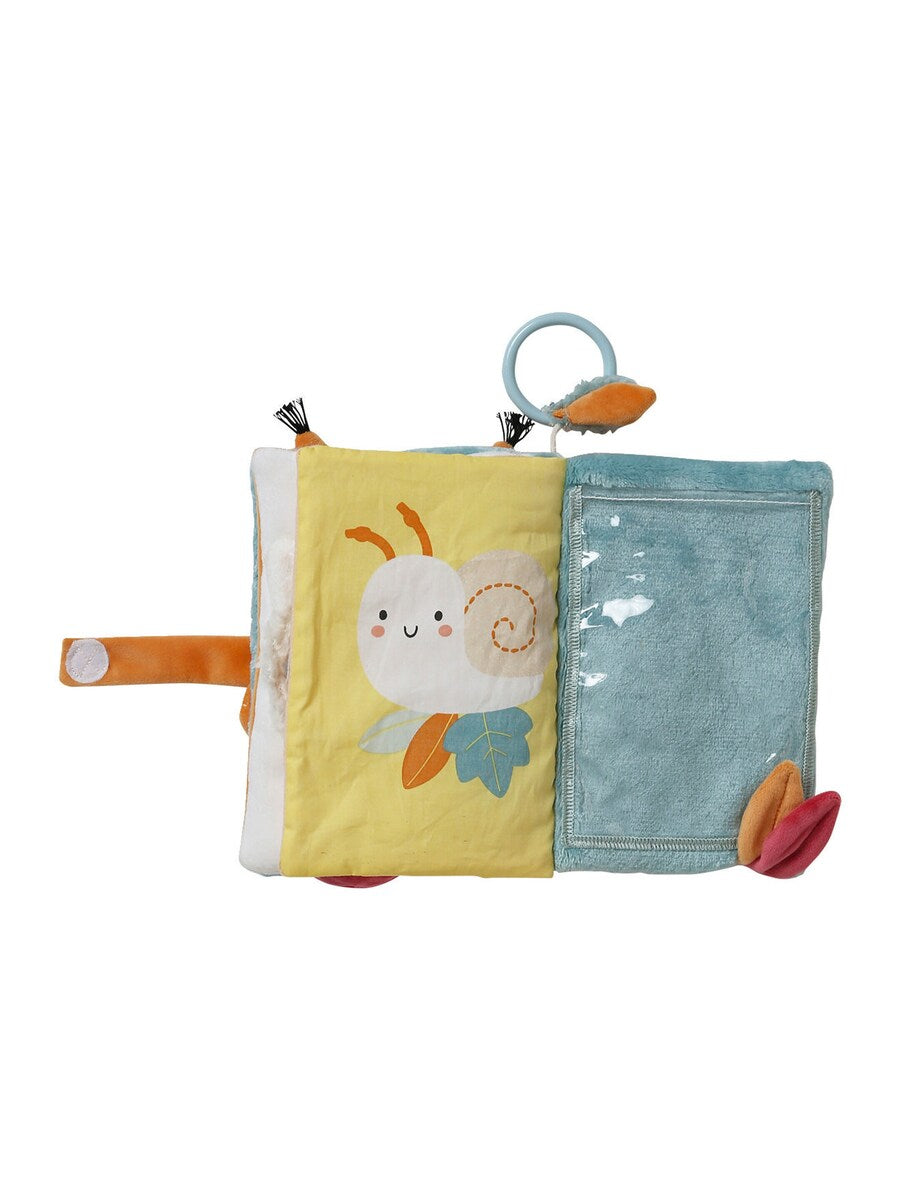 Plass til egne bilder i Aktivitetsbok for baby Skogvenner 18x14 cm bomull