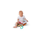 Aktivitetsbok med fotoalbum og biteleke fra 3 mnd montert på barnevogn