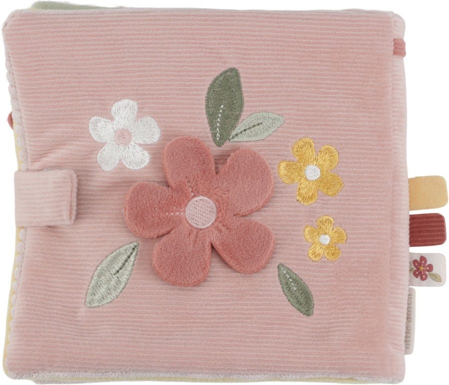 Bakside av aktivitetsbok i stoff Fairy Garden rosa - Little Dutch