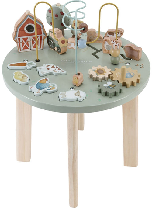 Aktivitetsbord i tre Little Farm - Little Dutch forfra