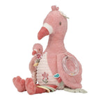 Aktivitetskosedyr flamingo Safari Friends - Little Dutch detalj av speil og ringer