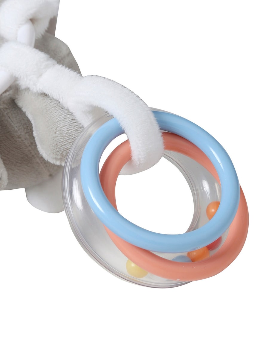 Detalj av lekeelementer på aktivitetsleke koala med klemme 40 cm for baby